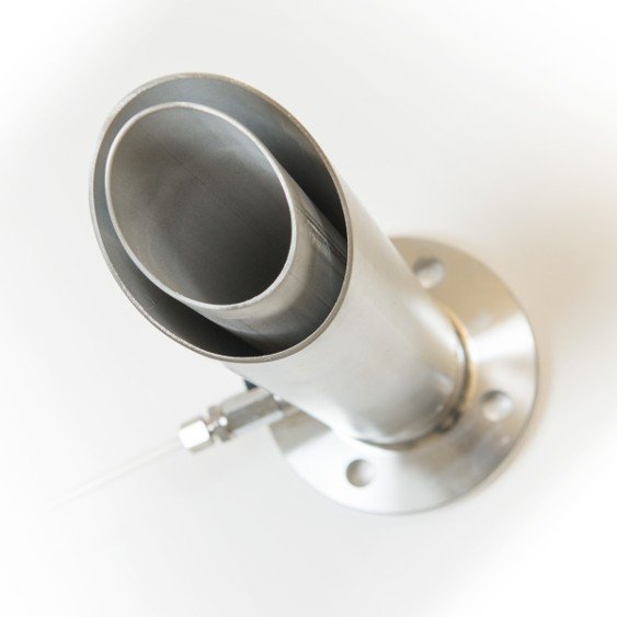 double wall pipes cross section - annular space view