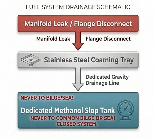 methanol bunker station spill management