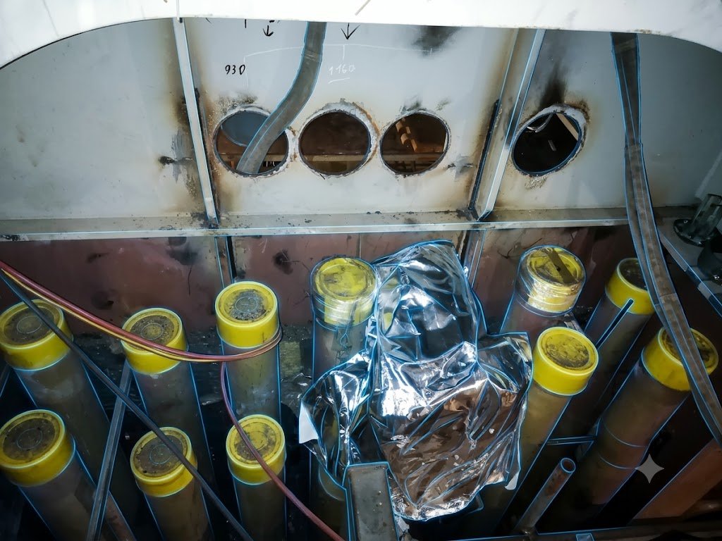 air vent pipes - methanol retrofit project