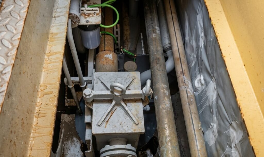 bilge well and mud box. bilge system failure causes