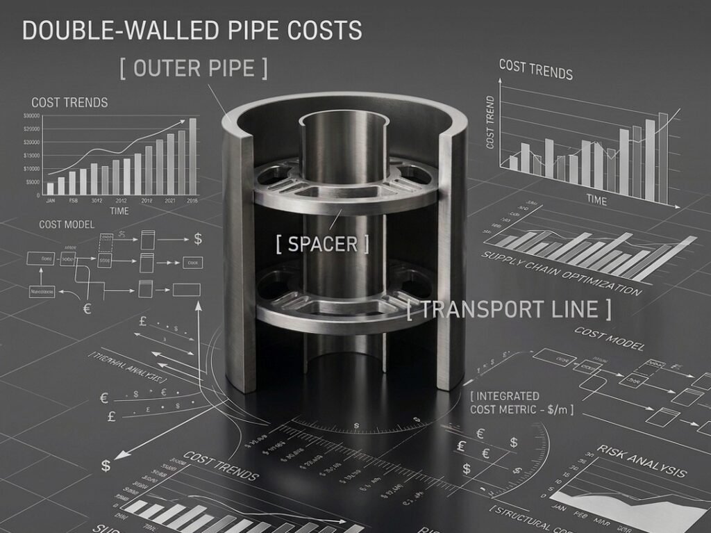 double-walled pipe production cost and fabrication — prefabrication vs field-fitting comparison