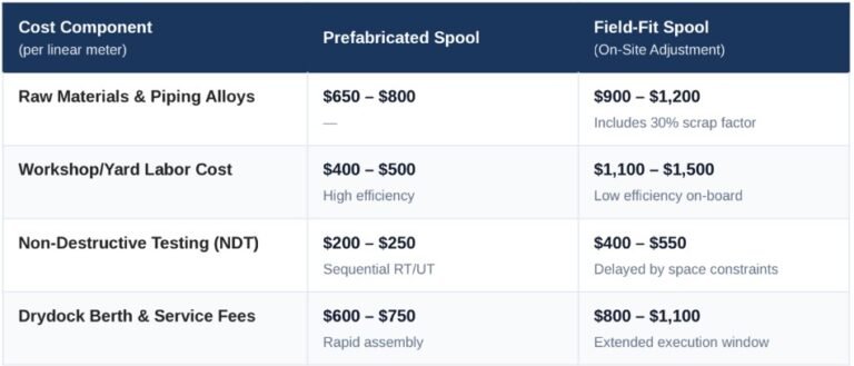 cost table