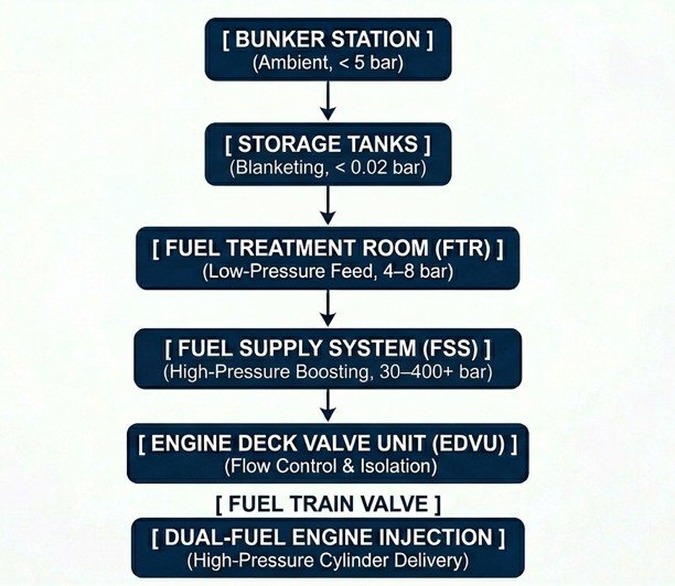 methanol fuel system process and main components
